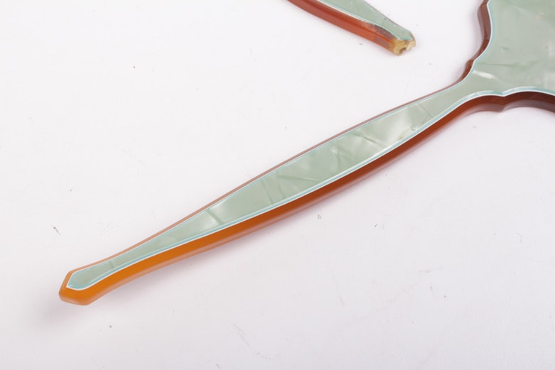 Pearled Aqwalite Vanity Set