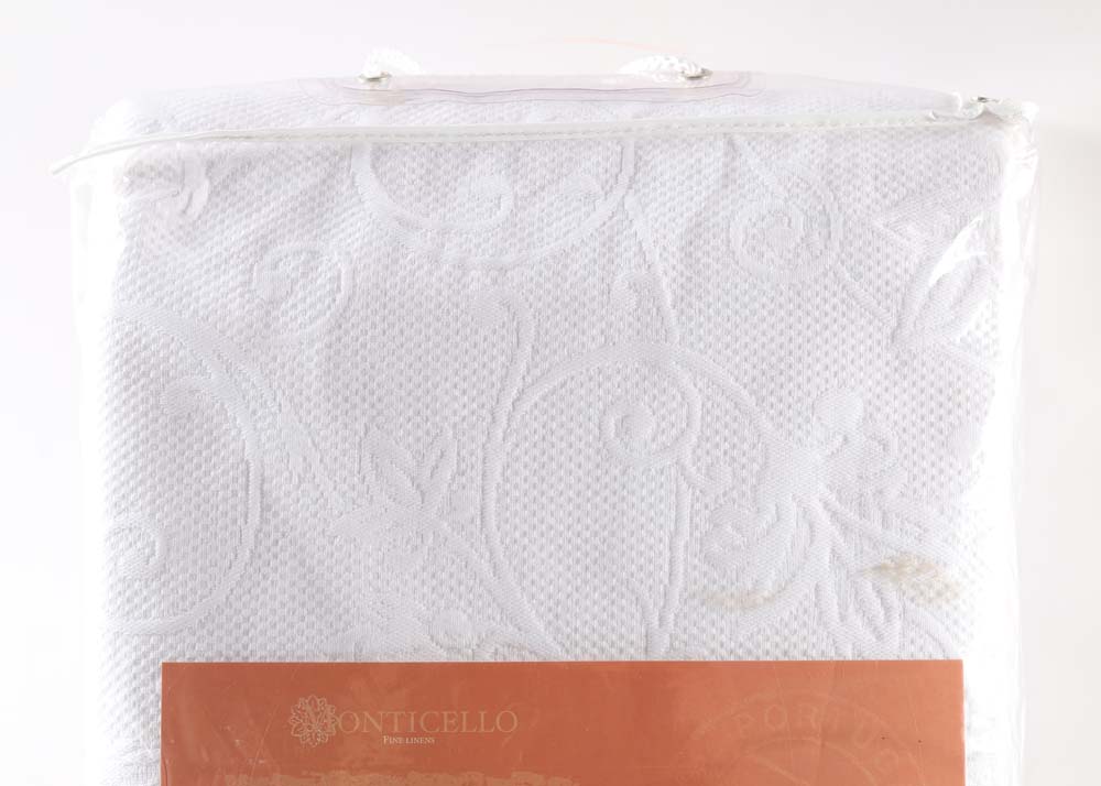 Sferra Bros. Matelasse and Egyptian Cotton King Bedding Set