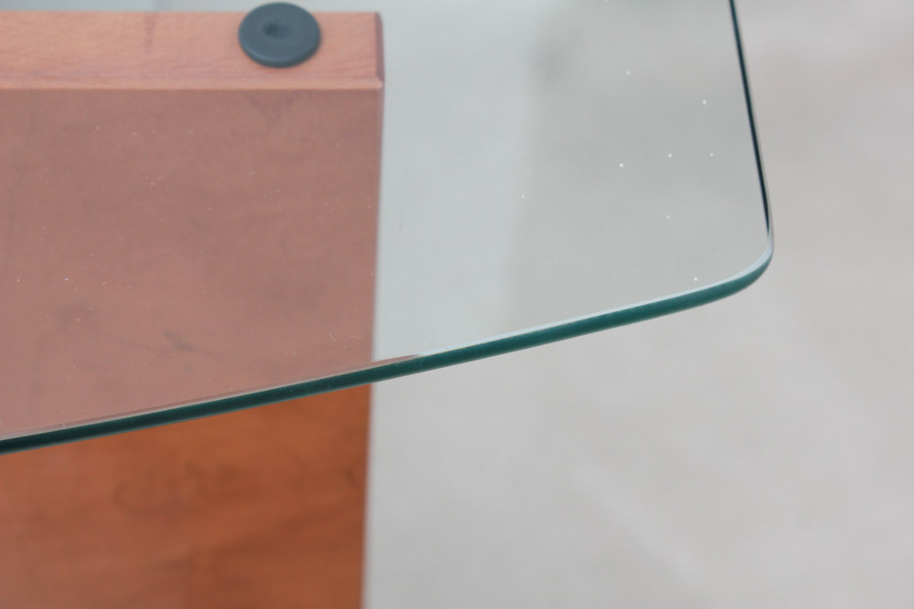 Glass and Wood Television Stand