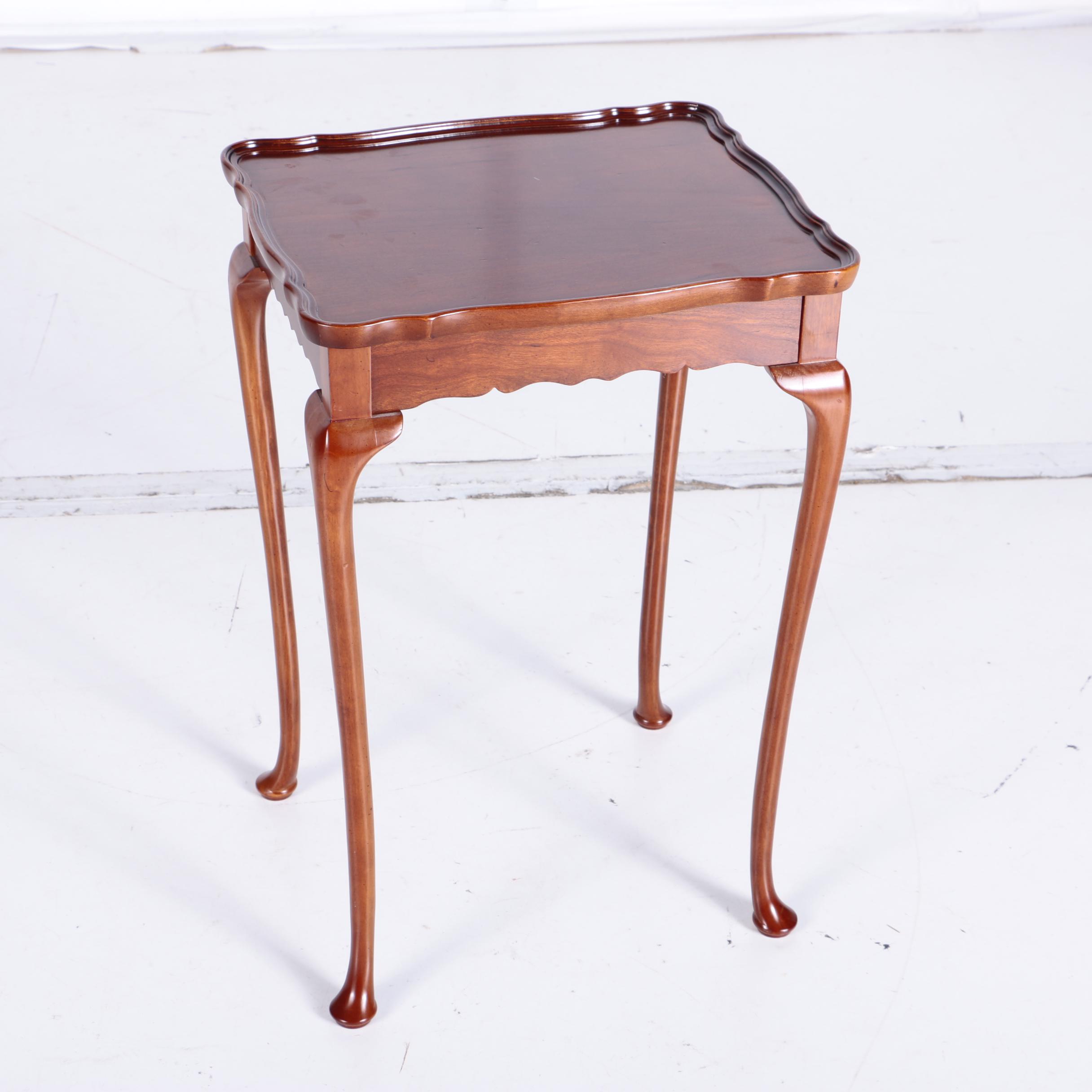 Queen Anne Style Side Tables by The Bombay Company