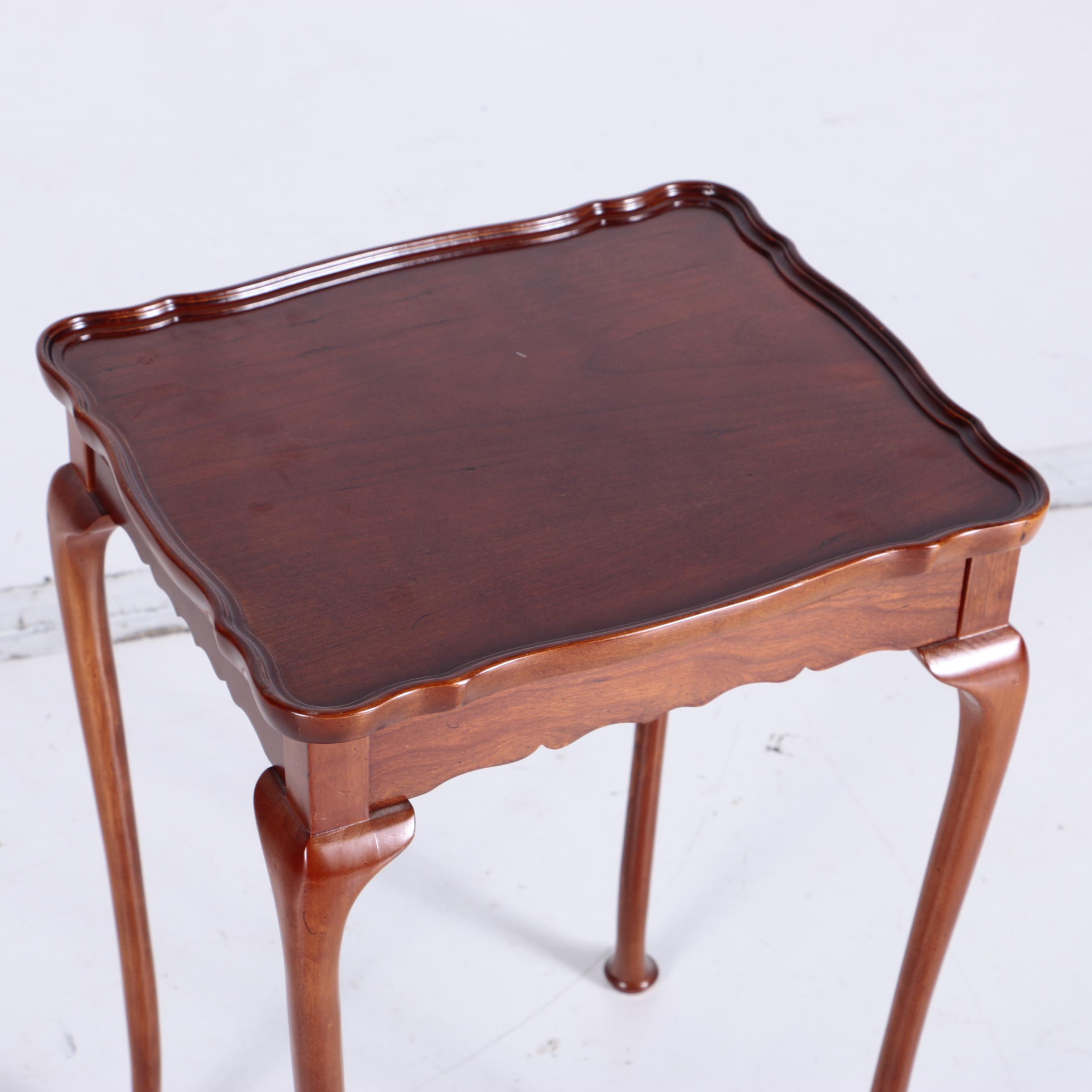 Queen Anne Style Side Tables by The Bombay Company