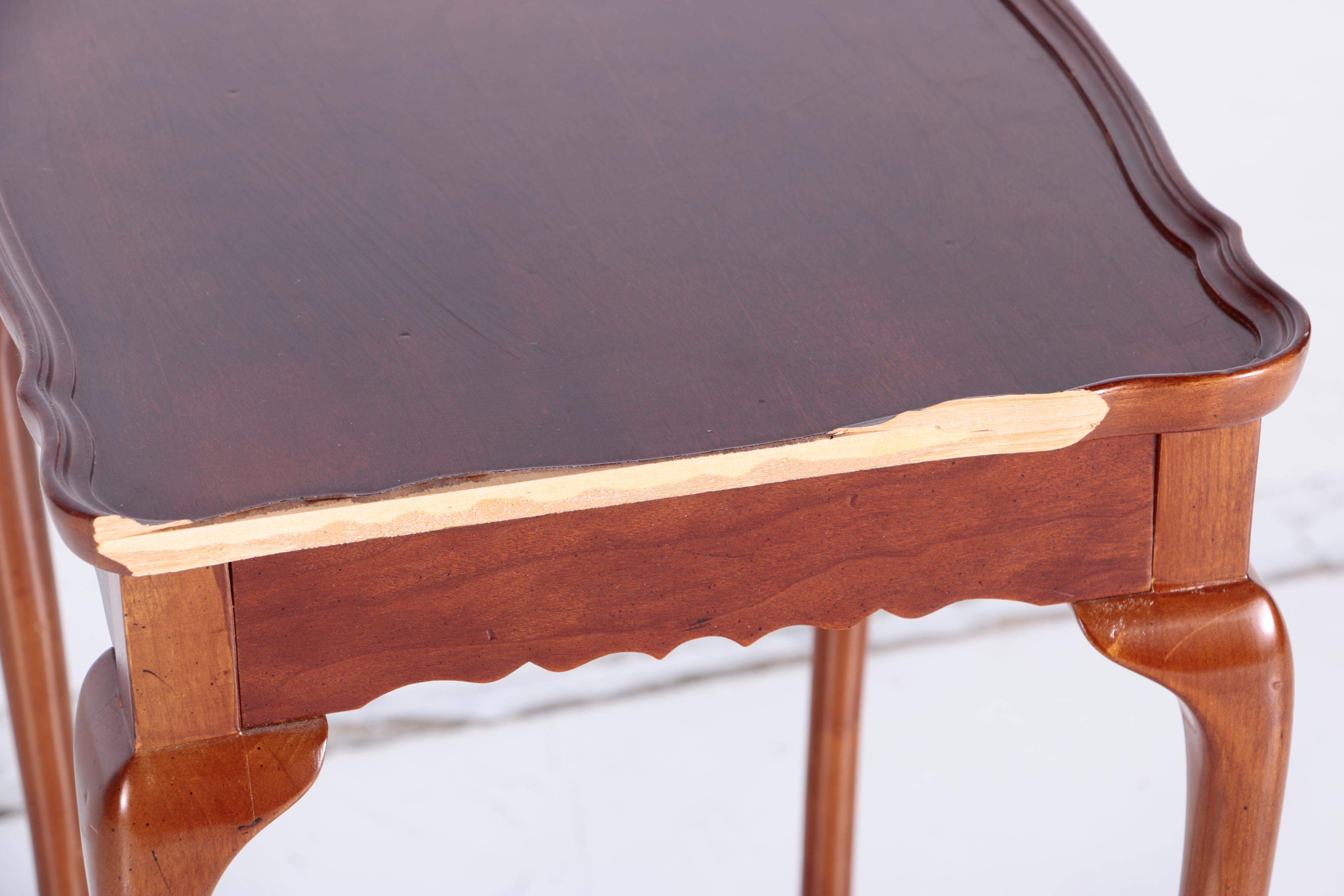 Queen Anne Style Side Tables by The Bombay Company