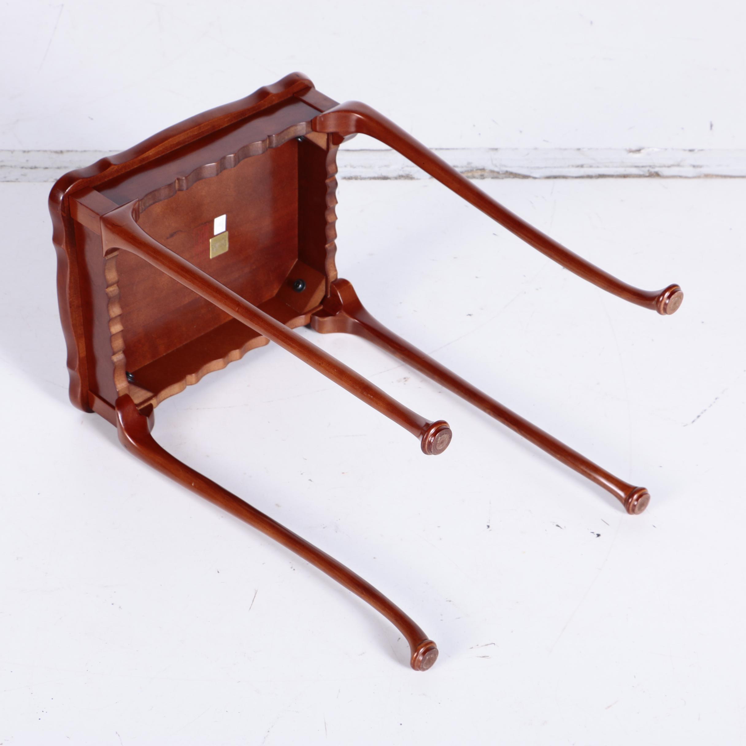 Queen Anne Style Side Tables by The Bombay Company