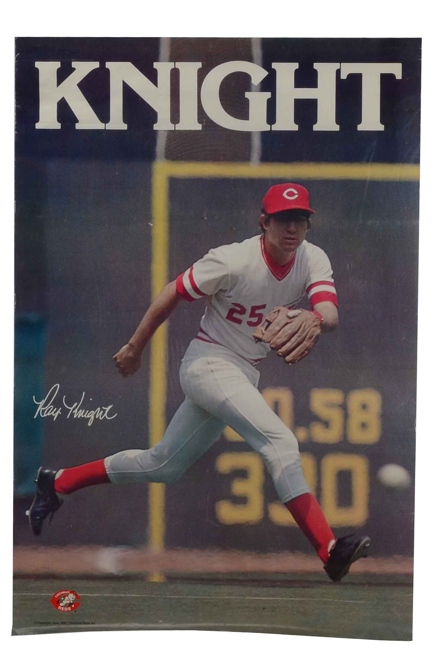 Rose, Foster, Knight Reds Baseball Posters