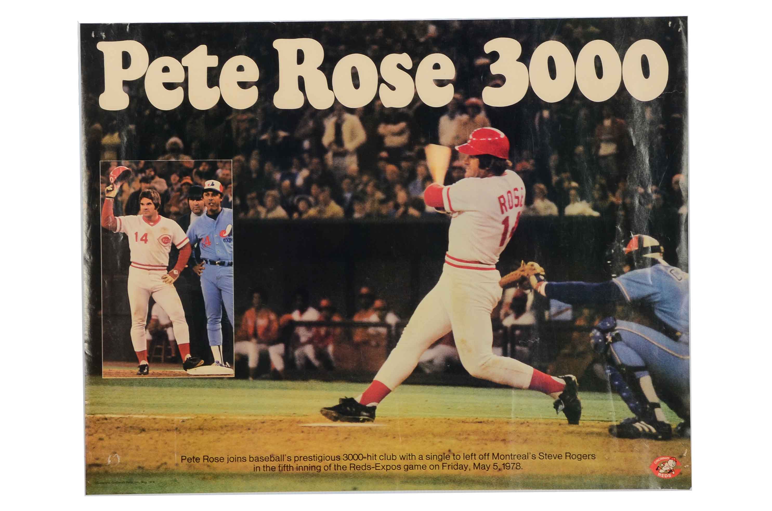 Rose, Foster, Knight Reds Baseball Posters