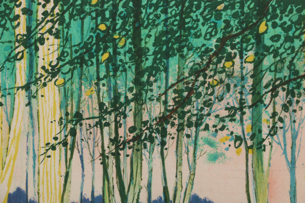 Francesco Casals Limited Edition Lithograph on Paper "Chevaux dans les Boix"