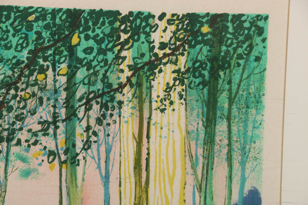 Francesco Casals Limited Edition Lithograph on Paper "Chevaux dans les Boix"