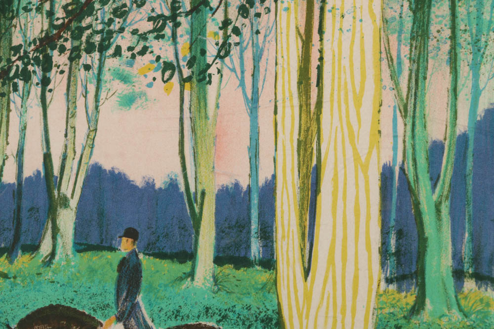 Francesco Casals Limited Edition Lithograph on Paper "Chevaux dans les Boix"