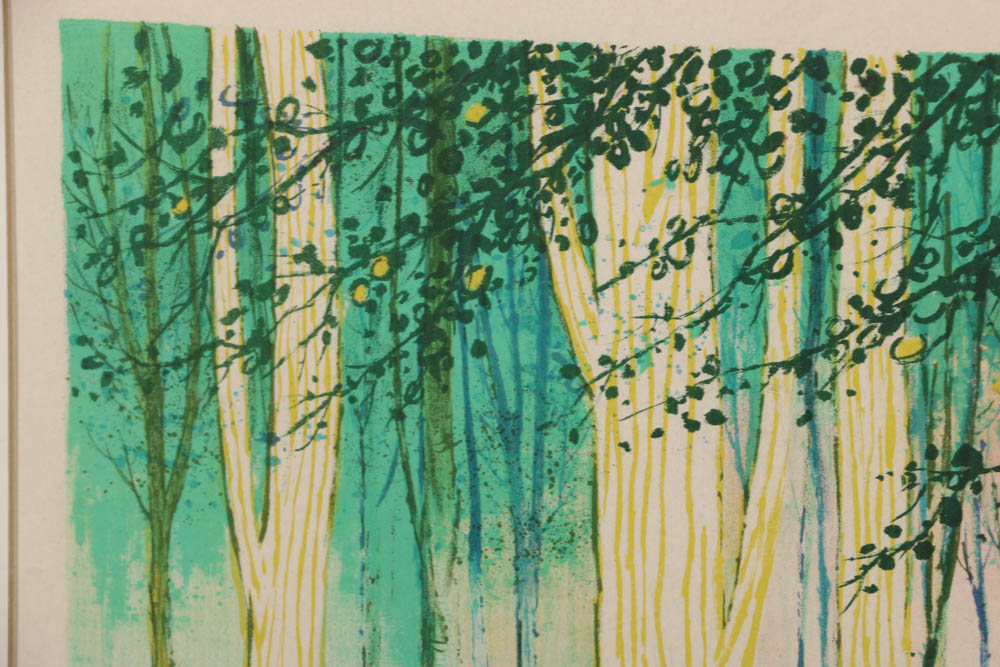 Francesco Casals Limited Edition Lithograph on Paper "Chevaux dans les Boix"