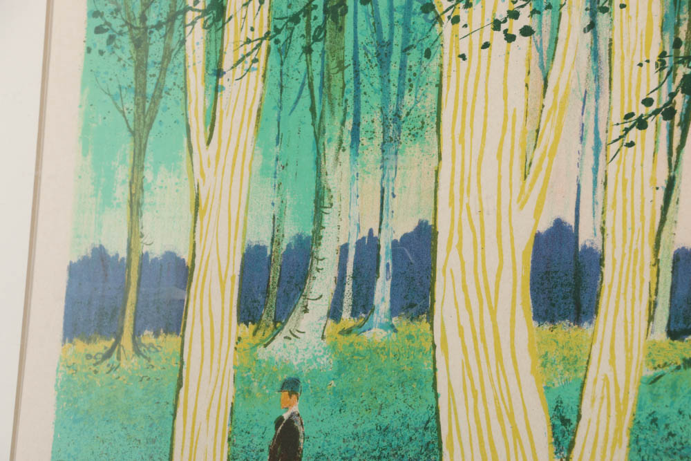 Francesco Casals Limited Edition Lithograph on Paper "Chevaux dans les Boix"