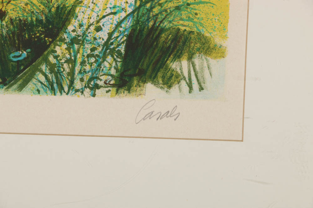 Francesco Casals Limited Edition Lithograph on Paper "Chevaux dans les Boix"
