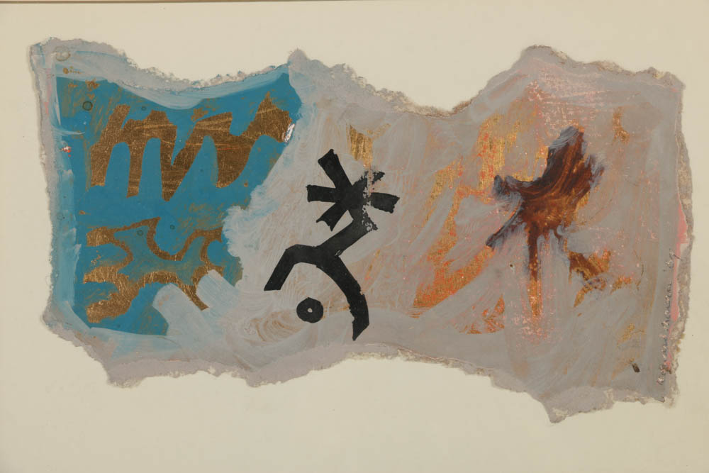 Leonard Maurer Mixed Media Composition "Solomon's Poem"