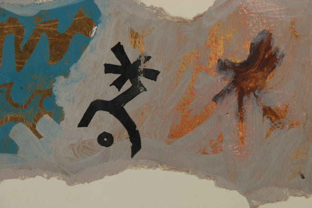 Leonard Maurer Mixed Media Composition "Solomon's Poem"