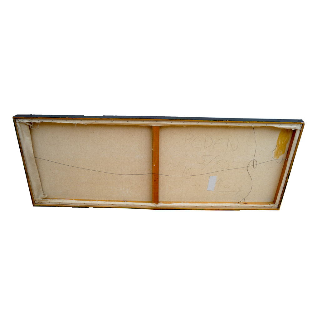 Original Abstract Striped Painting