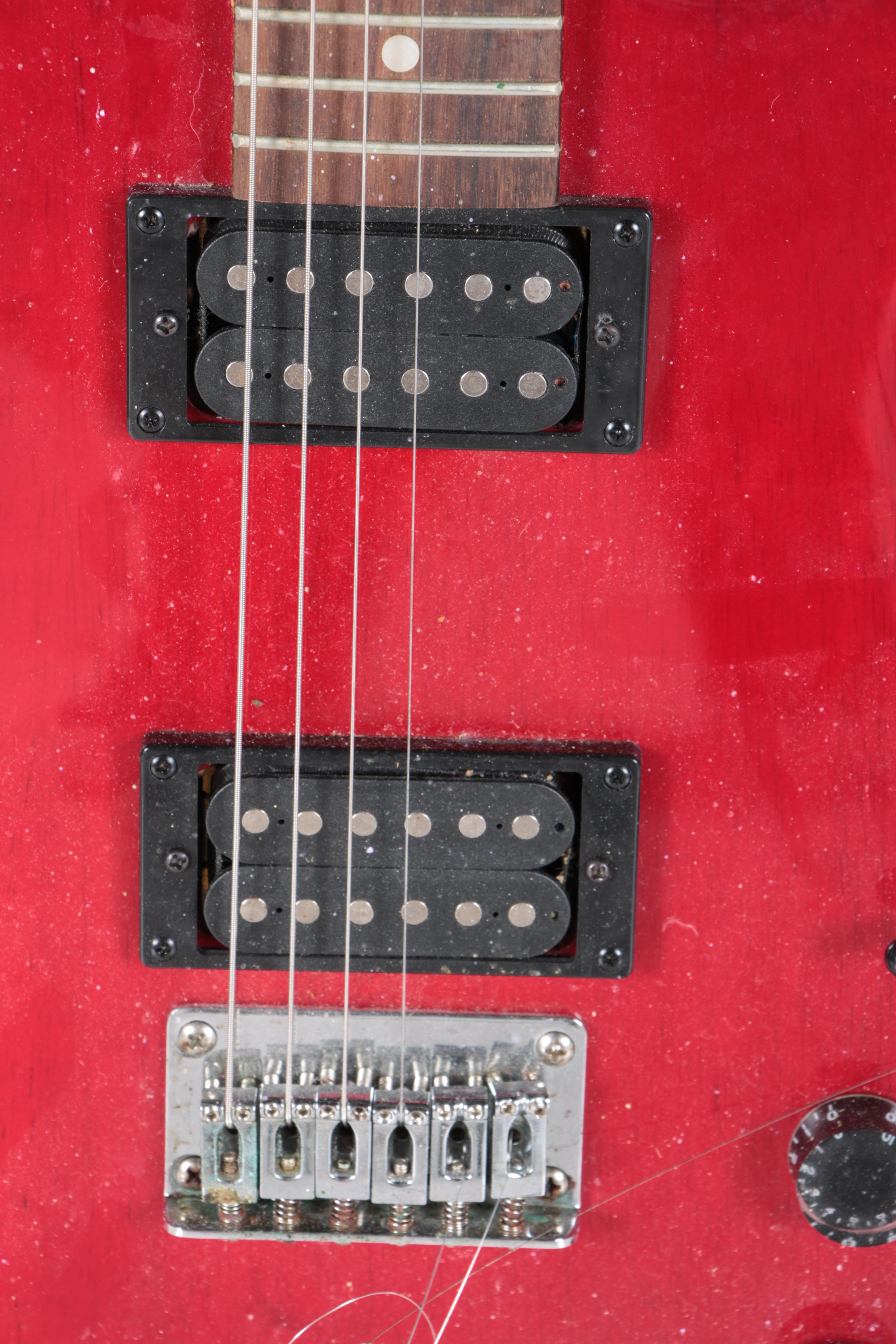 Lyon Washburn Dual Humbucker Solid Body Electric Guitar with Gig Case