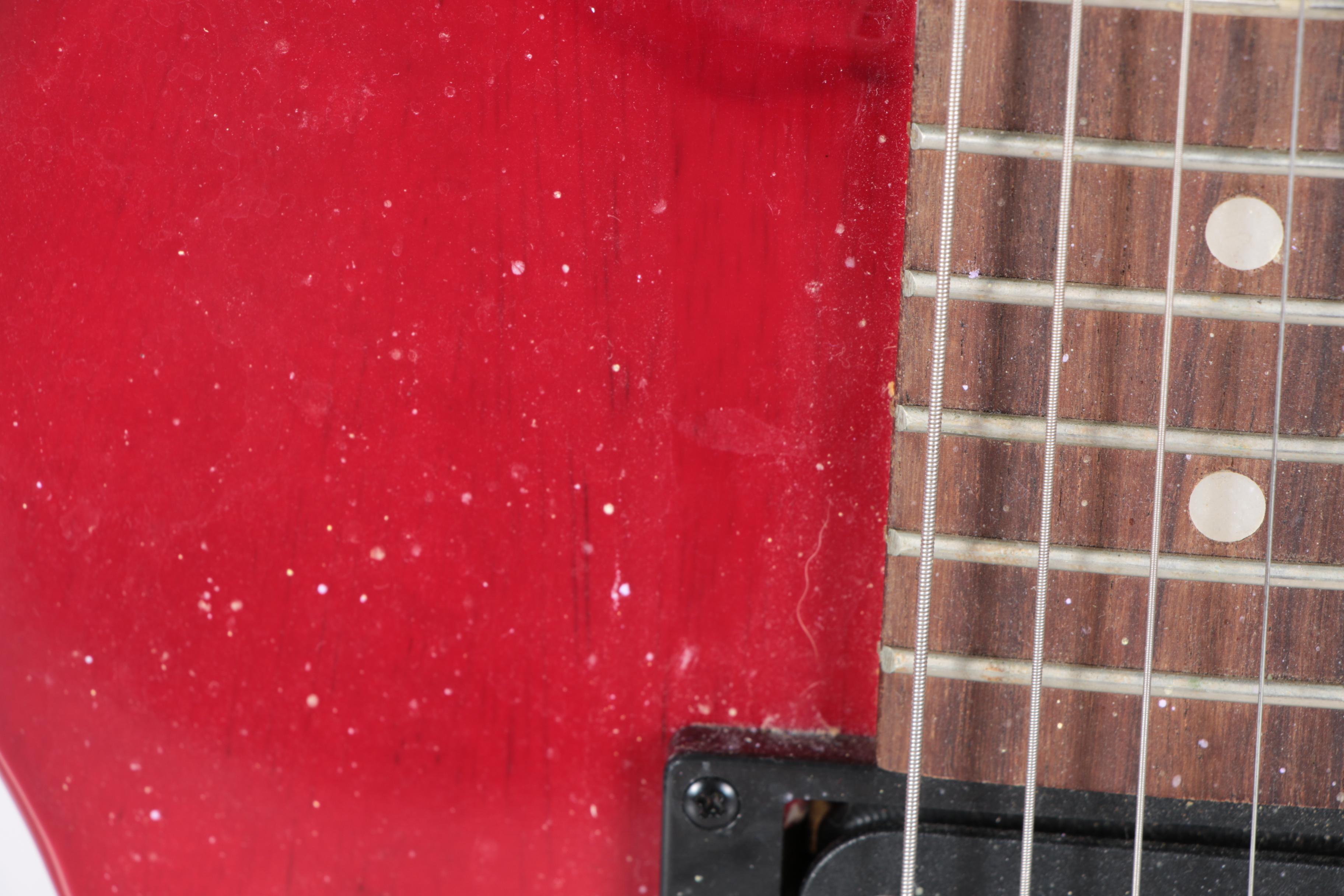 Lyon Washburn Dual Humbucker Solid Body Electric Guitar with Gig Case