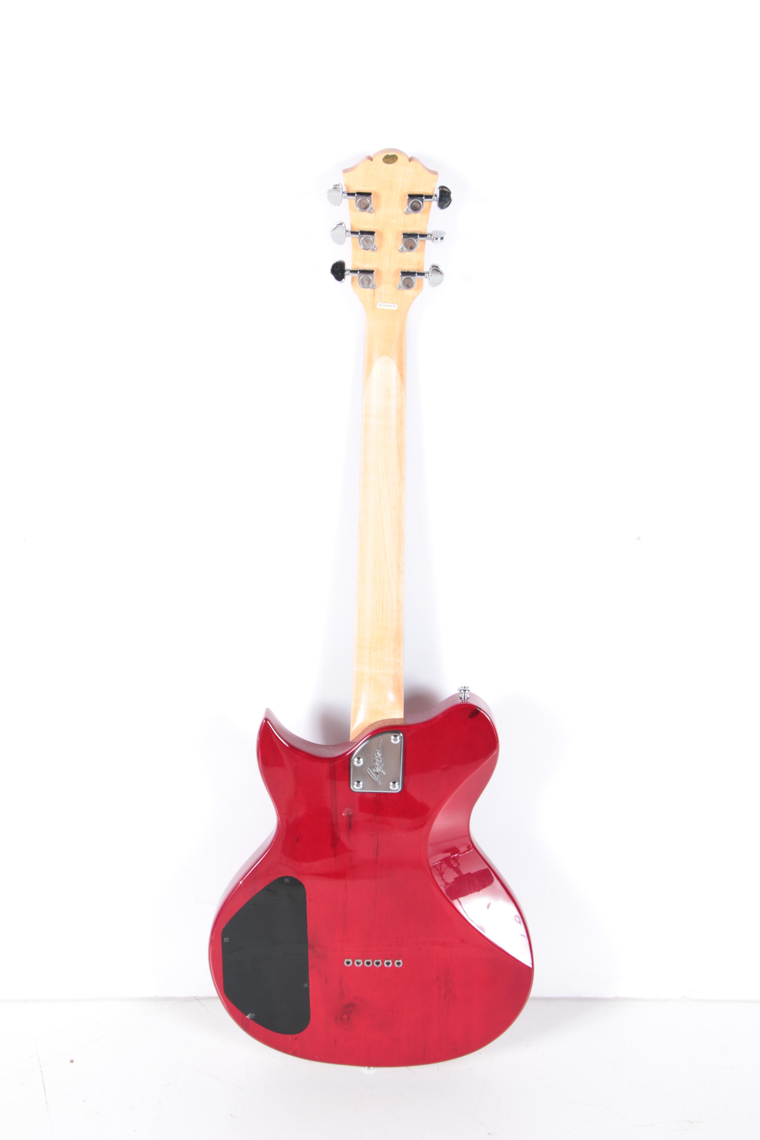 Lyon Washburn Dual Humbucker Solid Body Electric Guitar with Gig Case