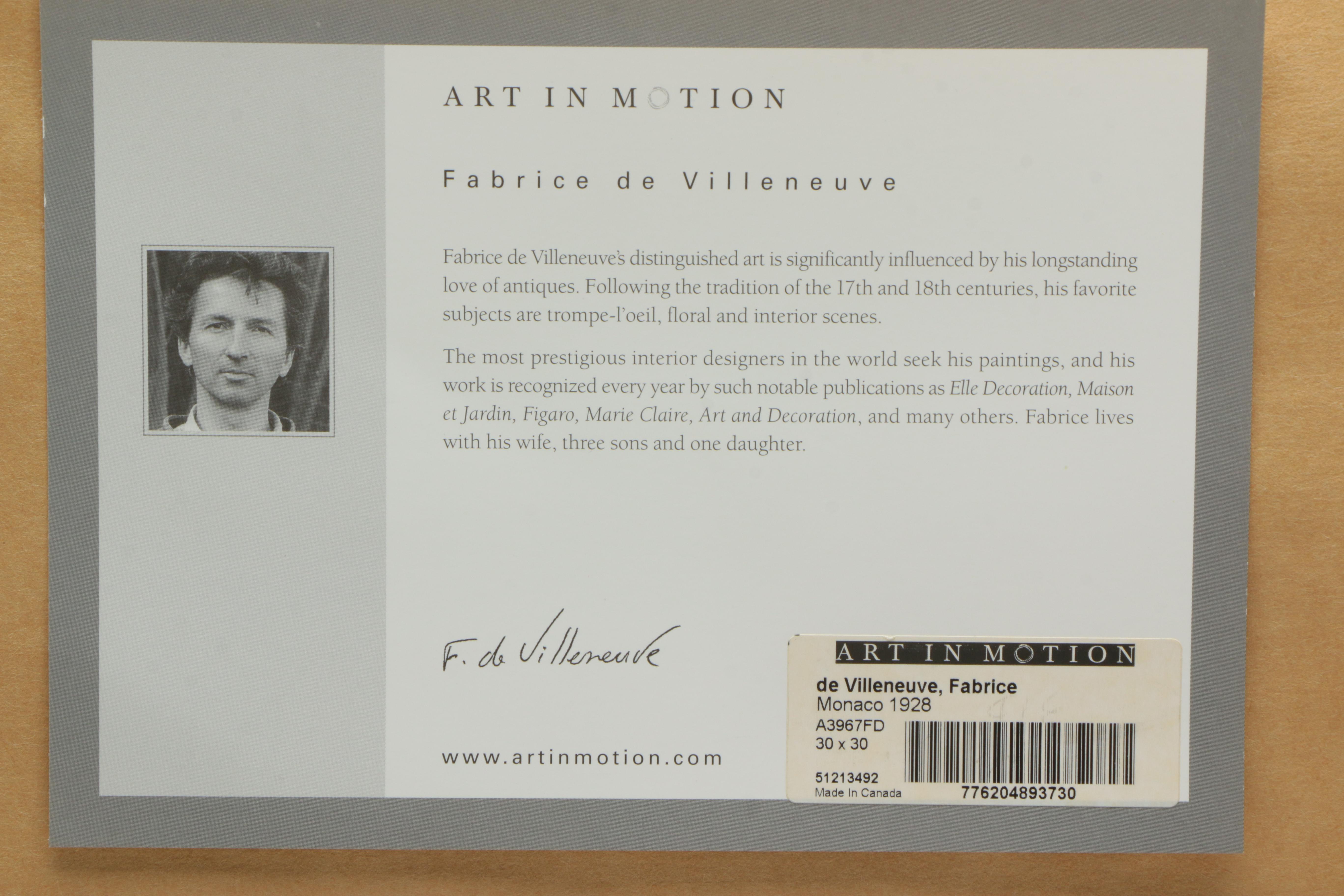 Art in Motion Offset Lithographs After Fabrice de Villeneuve of Automobiles