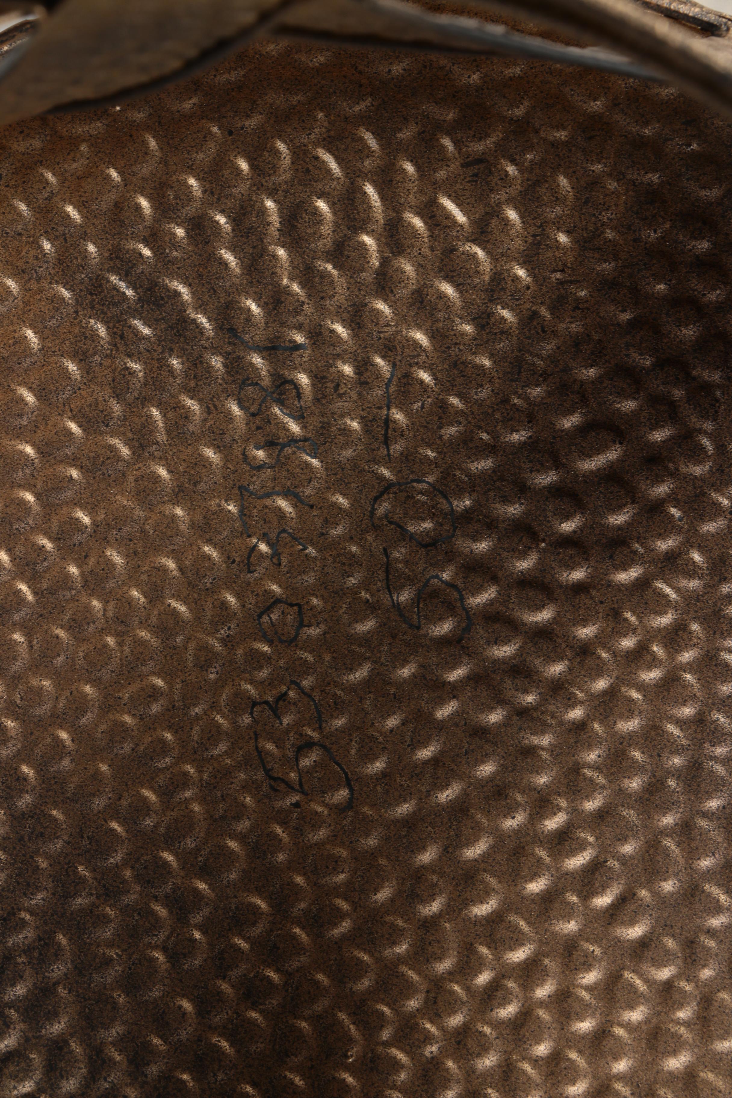 Hammered Metal Side Table