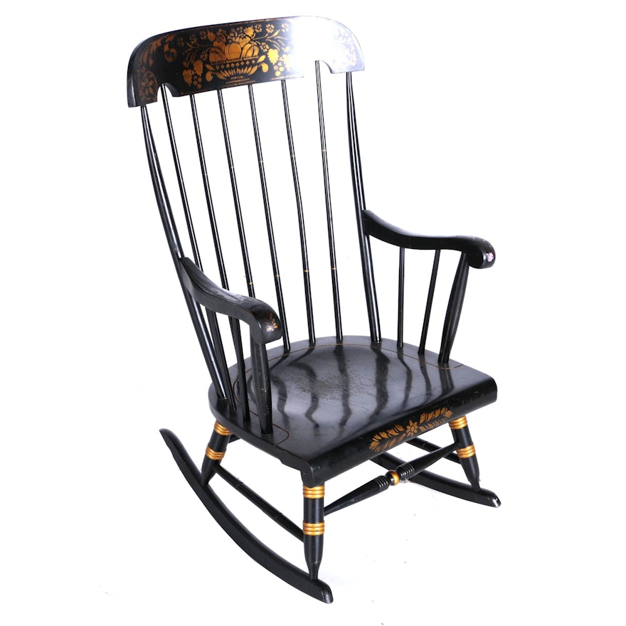 Vintage Hitchcock Style Rocking Chair