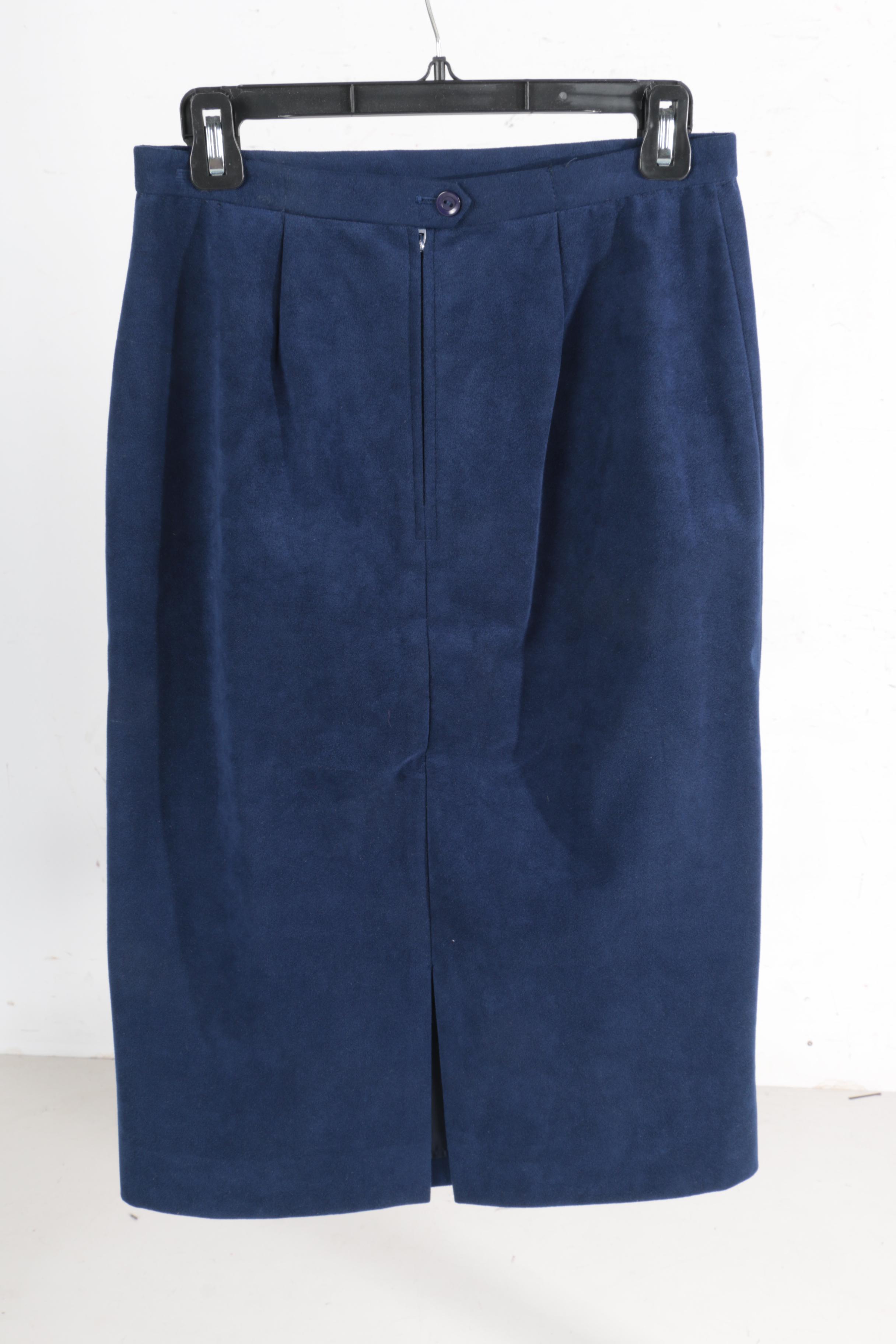 Women's Vintage Ultra Suede Skirt Suits