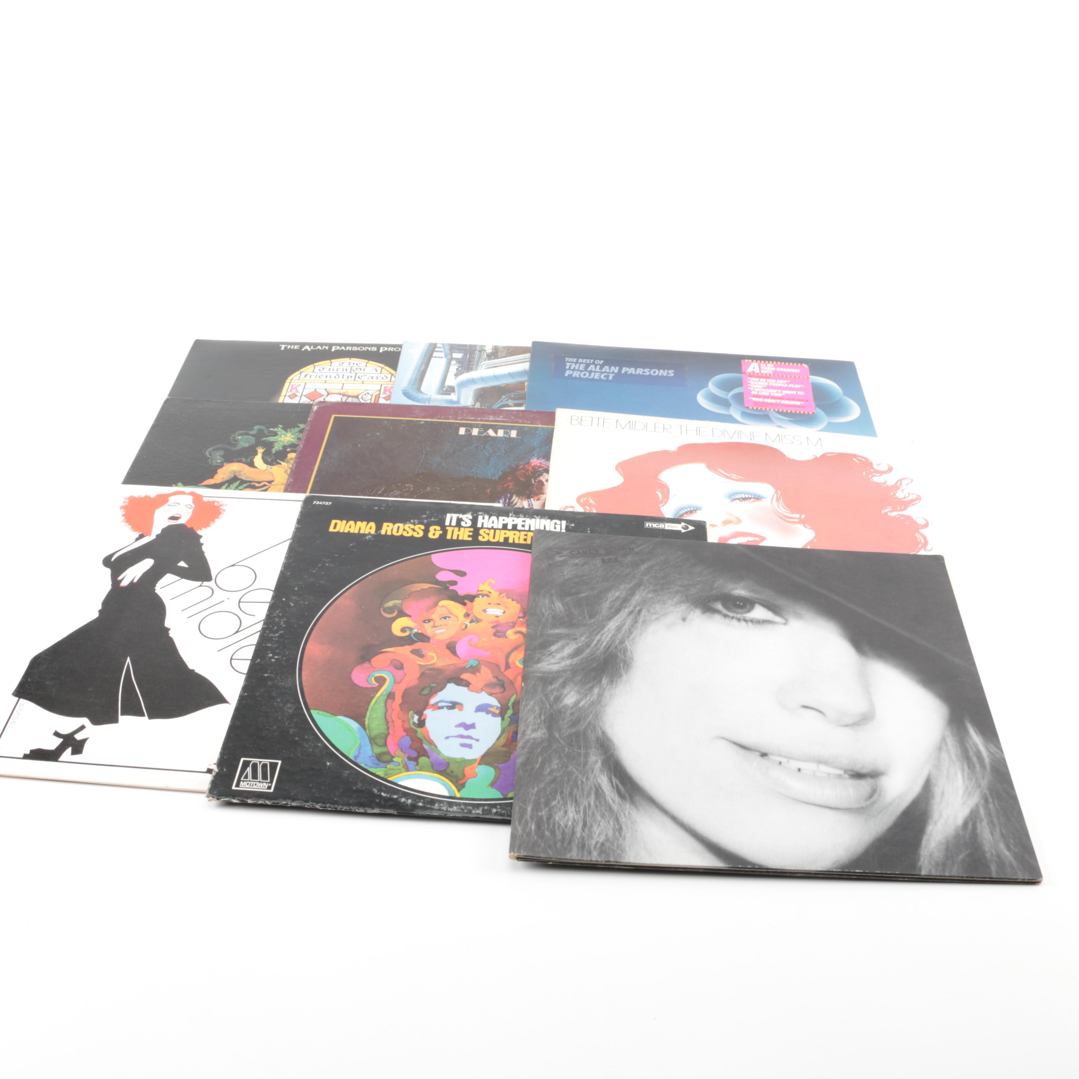 Diana Ross, Bette Midler, Aretha Franklin, Janis Joplin, and Other Vintage LPs