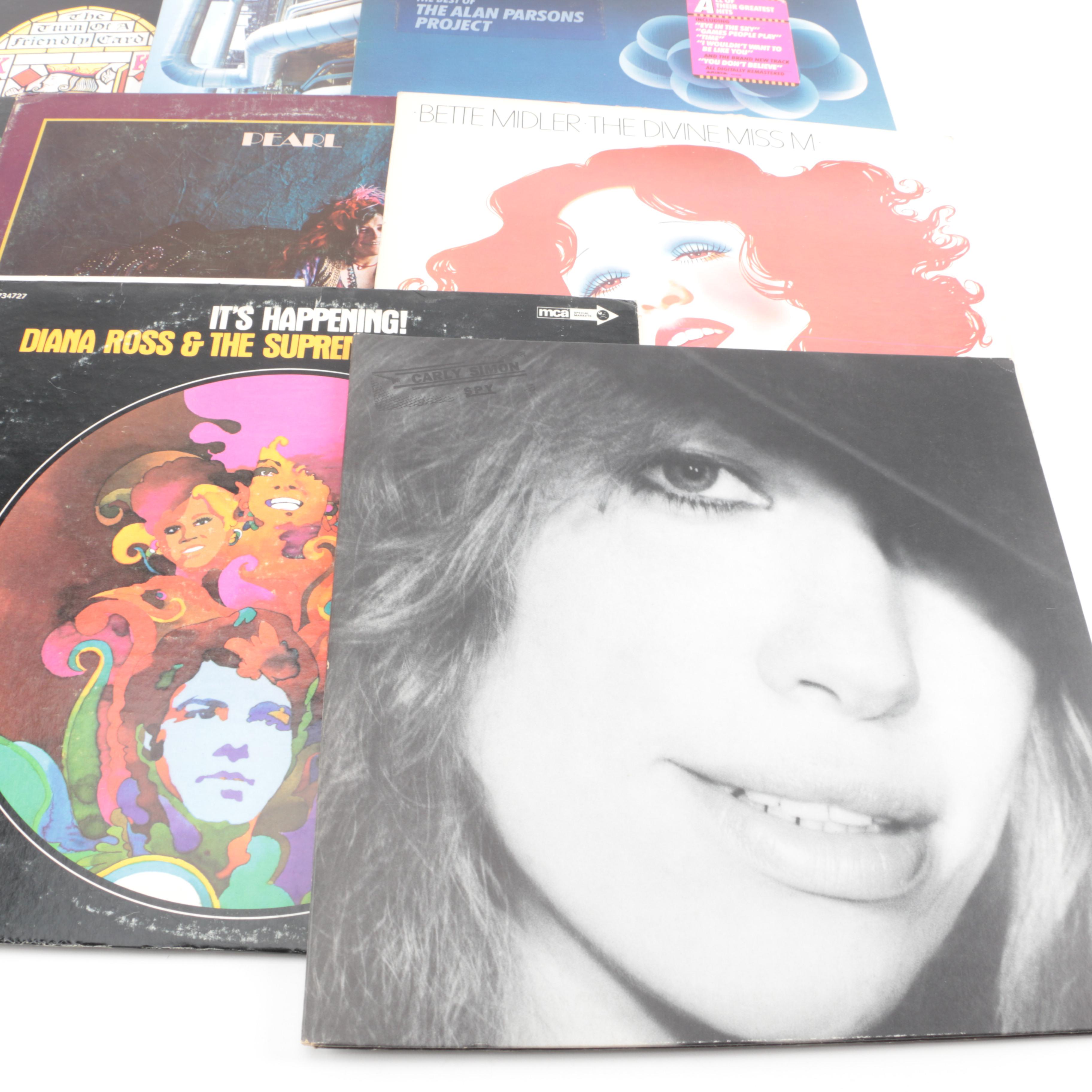 Diana Ross, Bette Midler, Aretha Franklin, Janis Joplin, and Other Vintage LPs