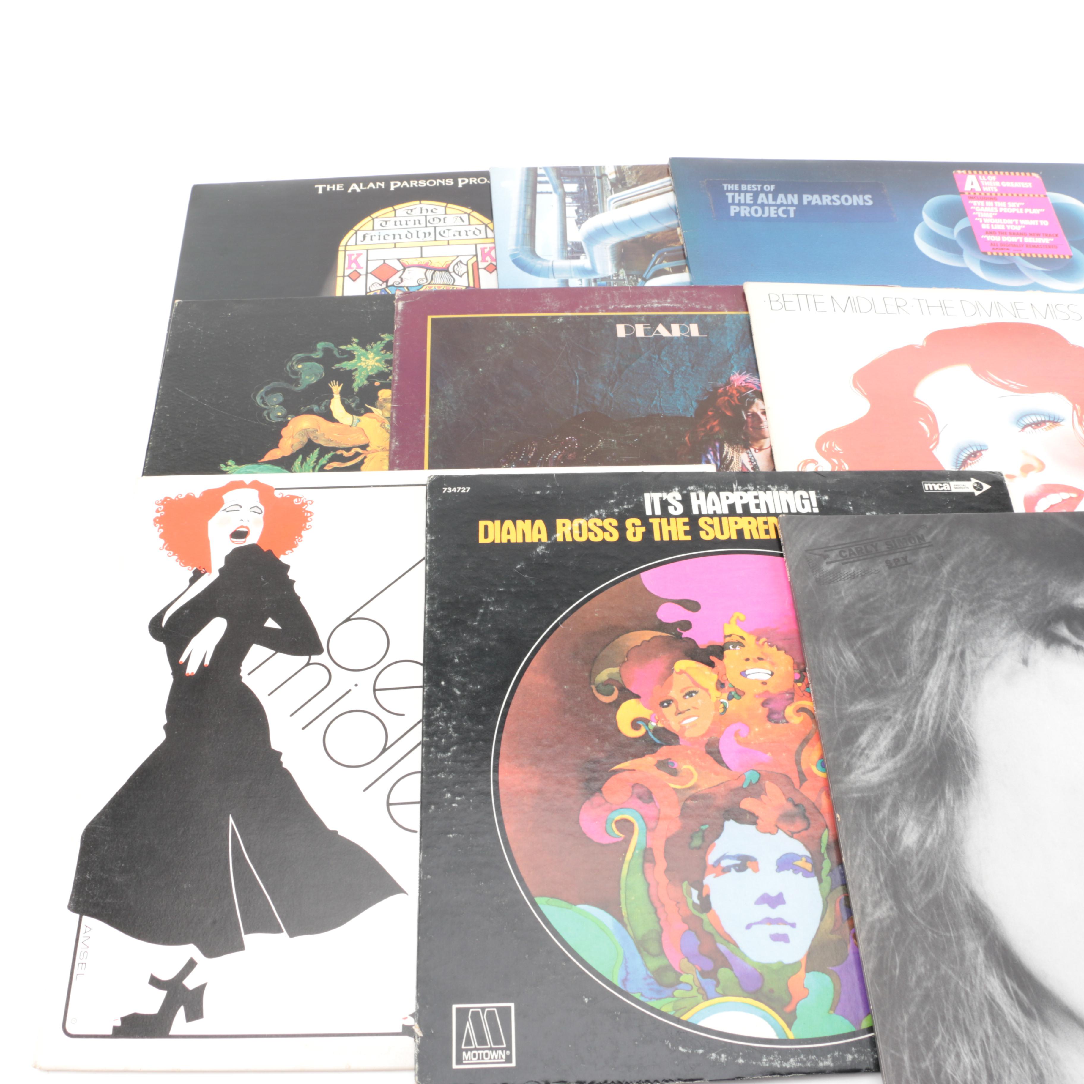 Diana Ross, Bette Midler, Aretha Franklin, Janis Joplin, and Other Vintage LPs