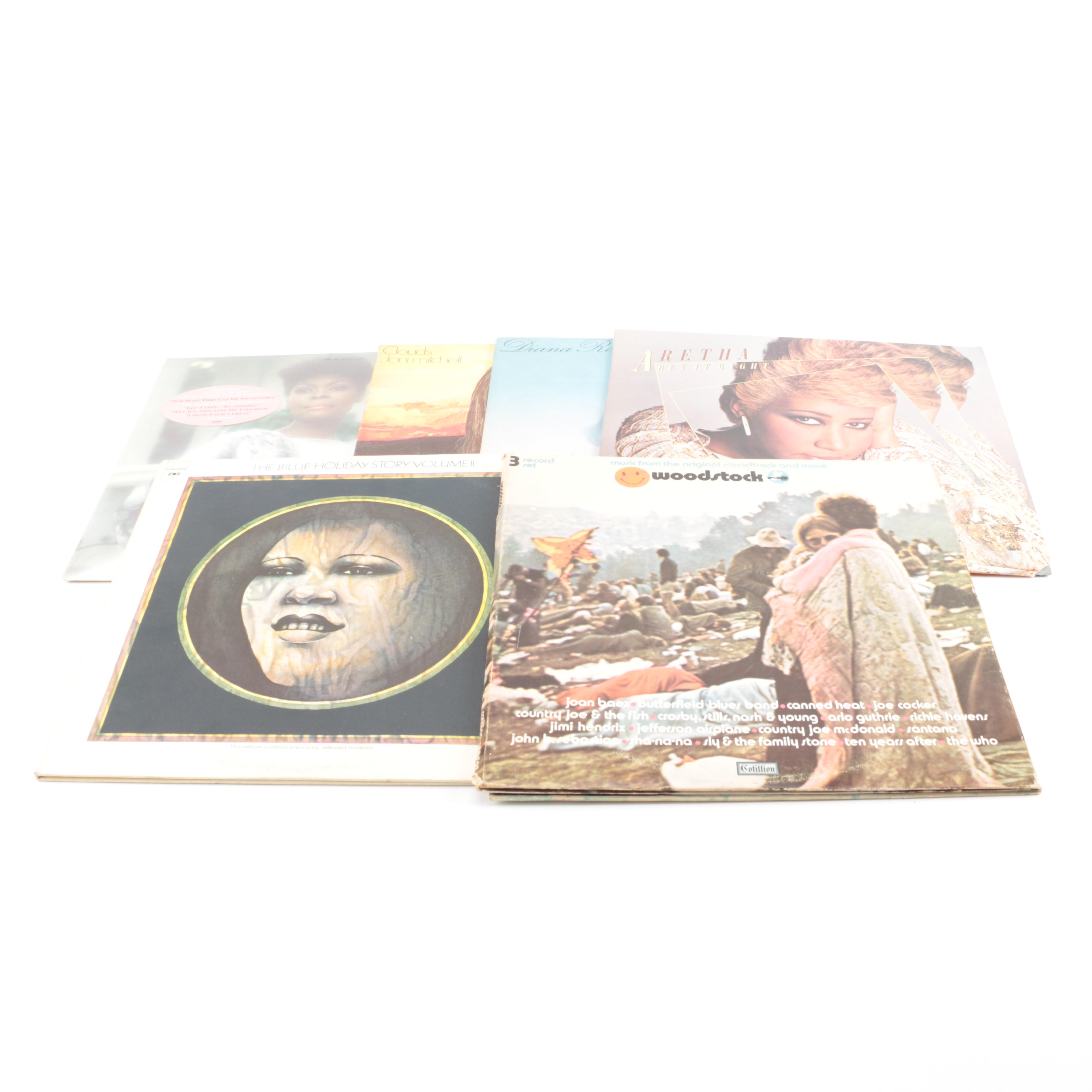 Diana Ross, Bette Midler, Aretha Franklin, Janis Joplin, and Other Vintage LPs