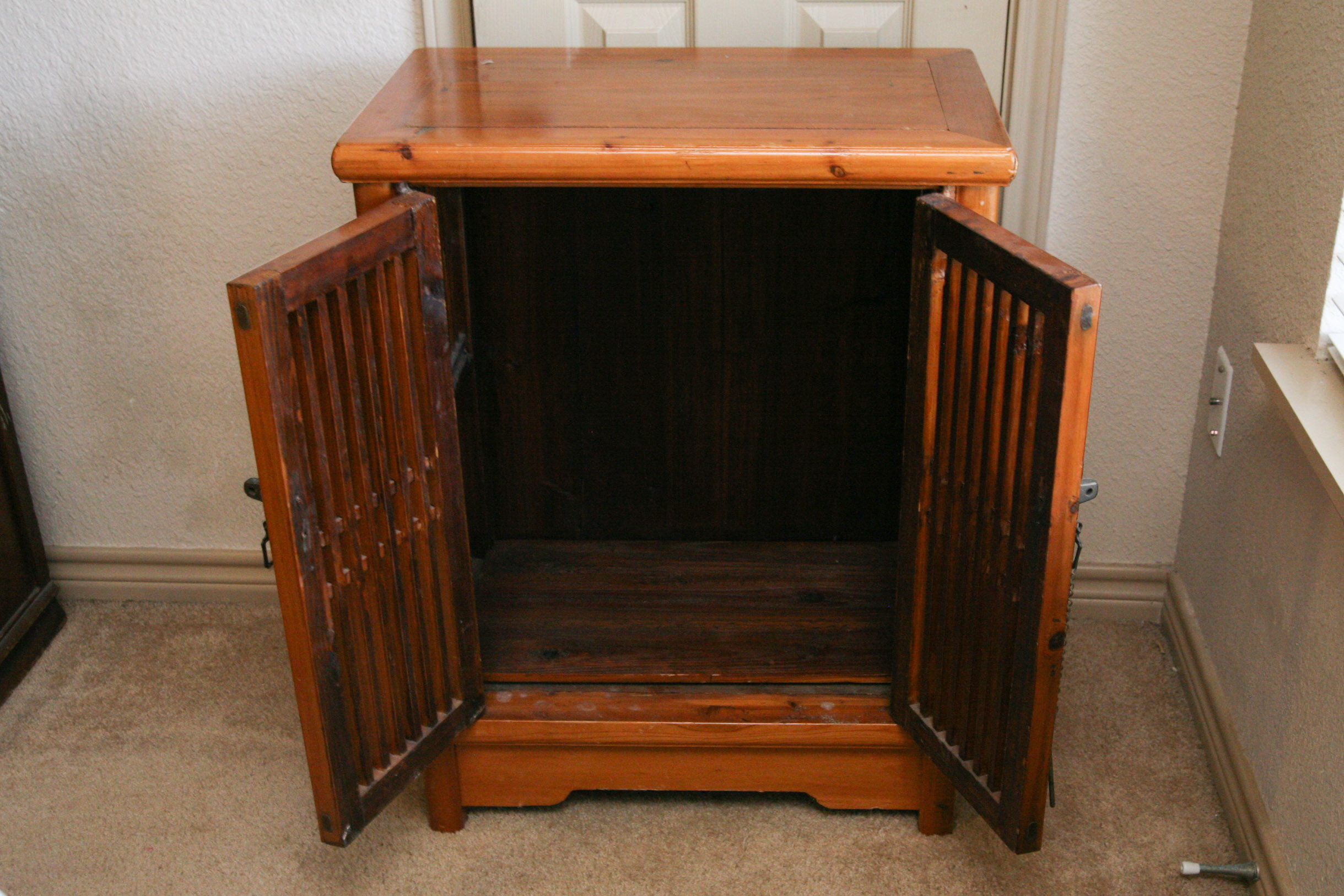 Vintage Knotty Pine Cabinet