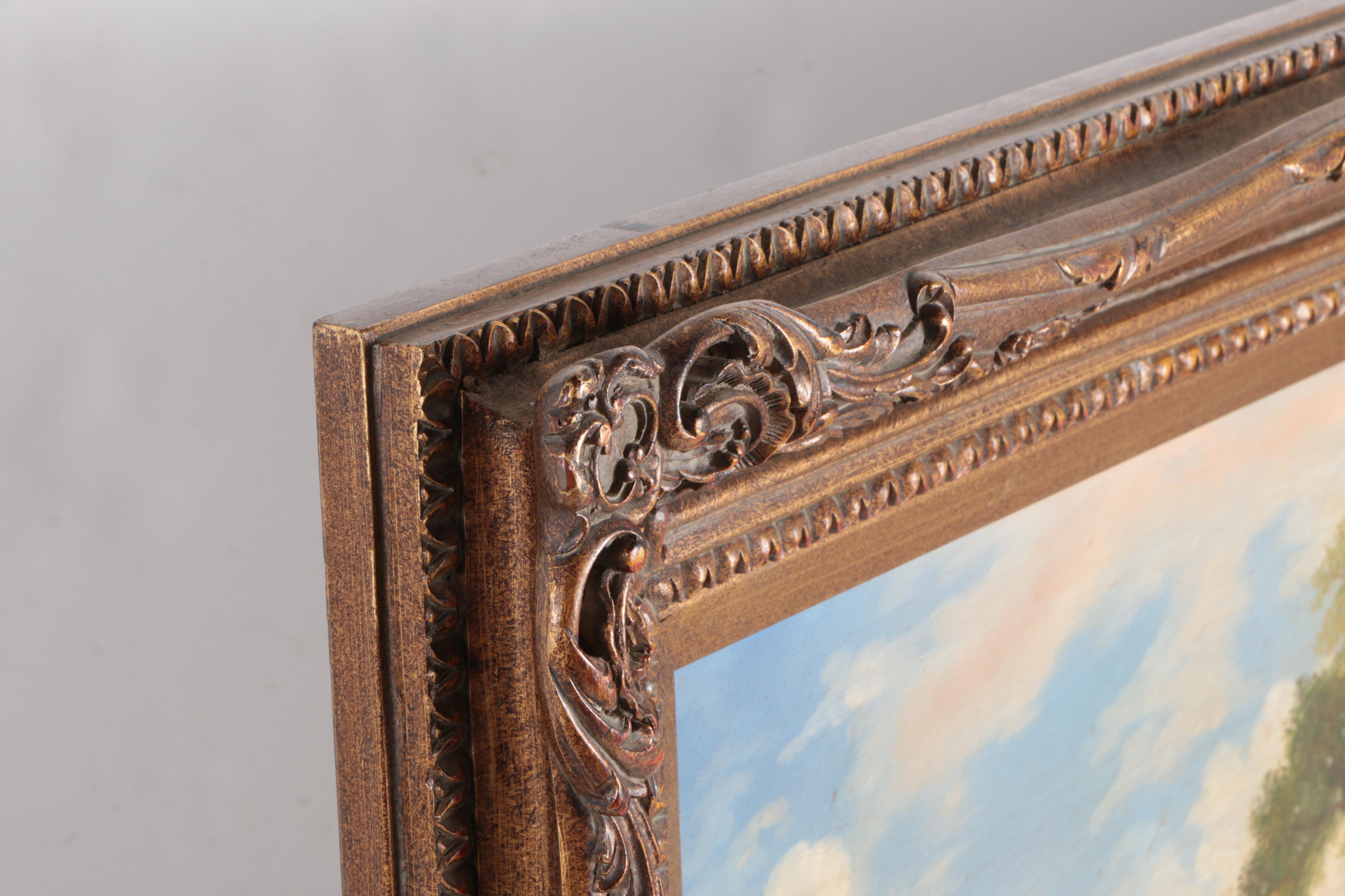 K. Rossi Oil Painting on Canvas Landscape