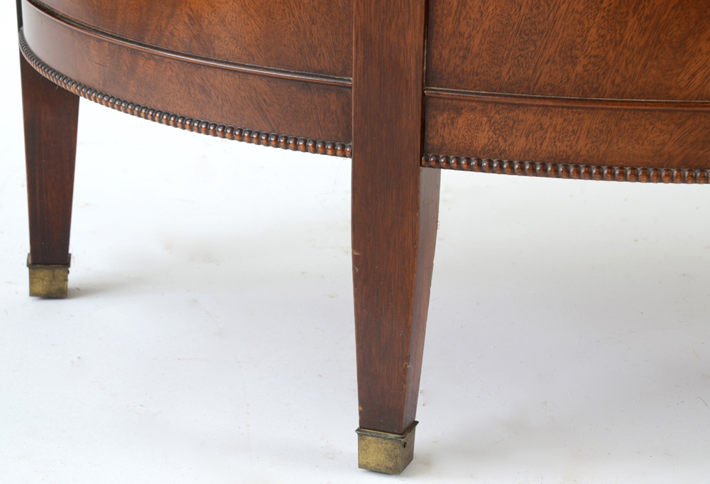 Hepplewhite Style Demilune Console Cabinet