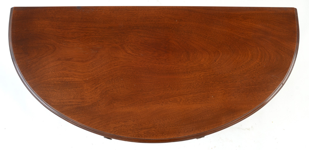 Hepplewhite Style Demilune Console Cabinet