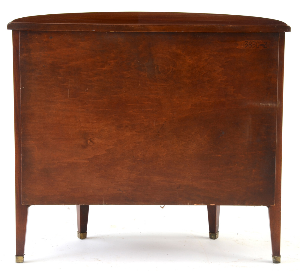 Hepplewhite Style Demilune Console Cabinet