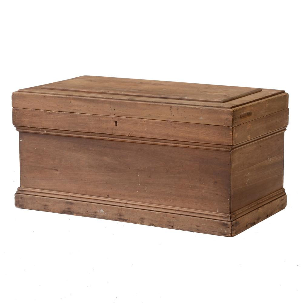 Antique Walnut Storage Chest