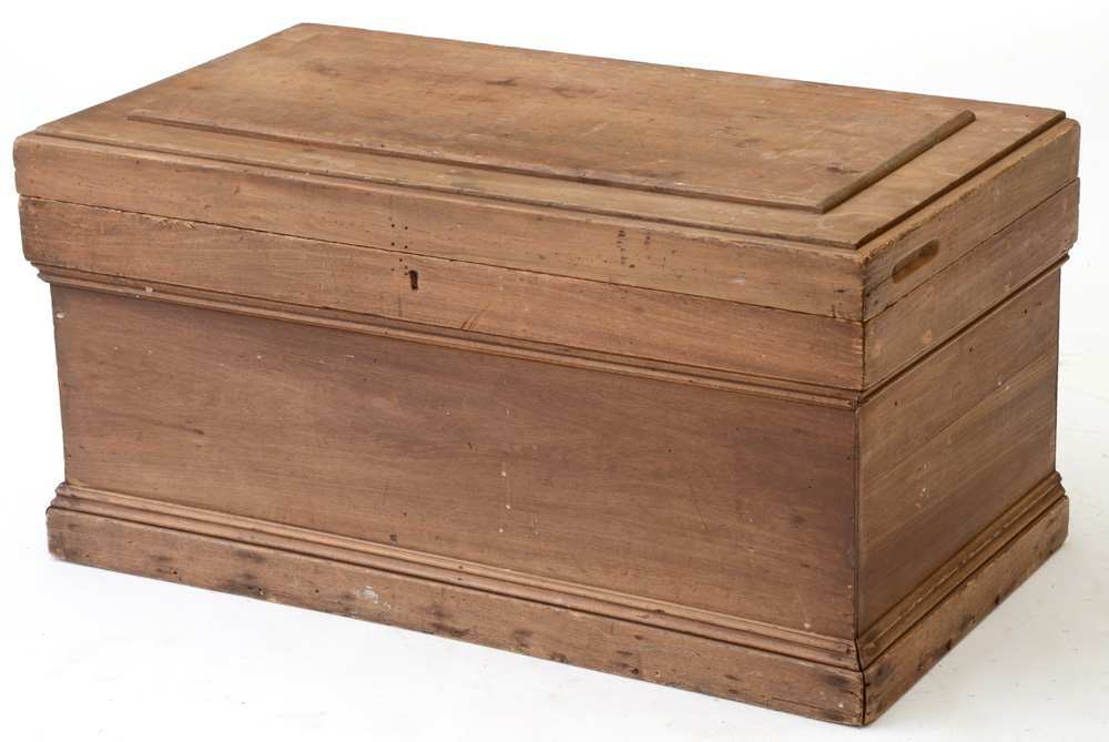 Antique Walnut Storage Chest