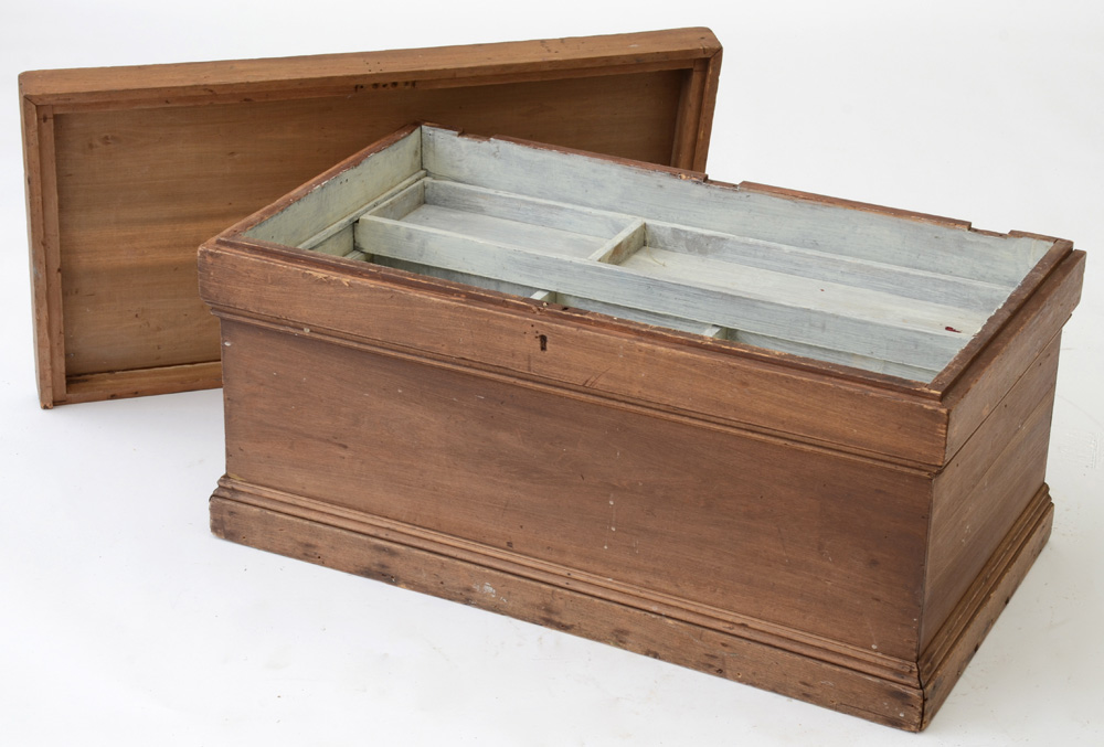 Antique Walnut Storage Chest