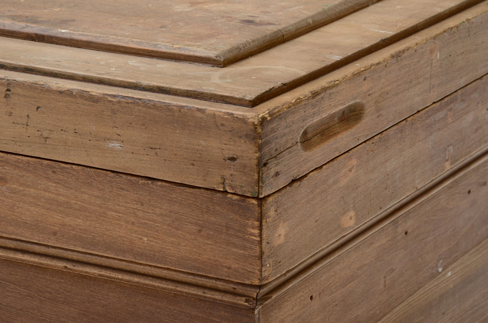 Antique Walnut Storage Chest