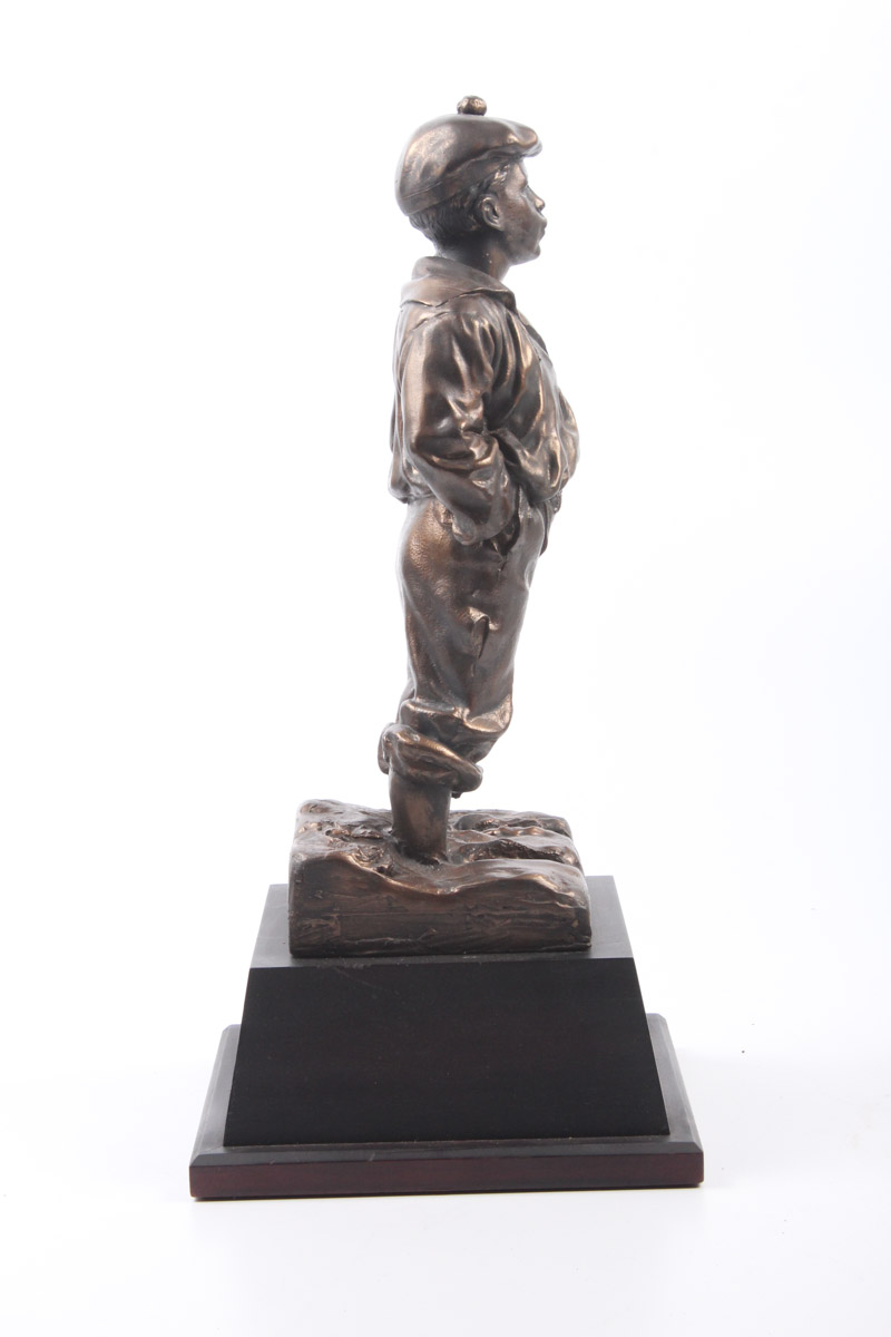 Reproduction Whistling Boy Metal Statue