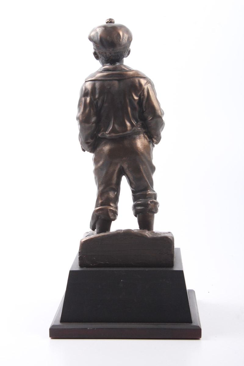 Reproduction Whistling Boy Metal Statue