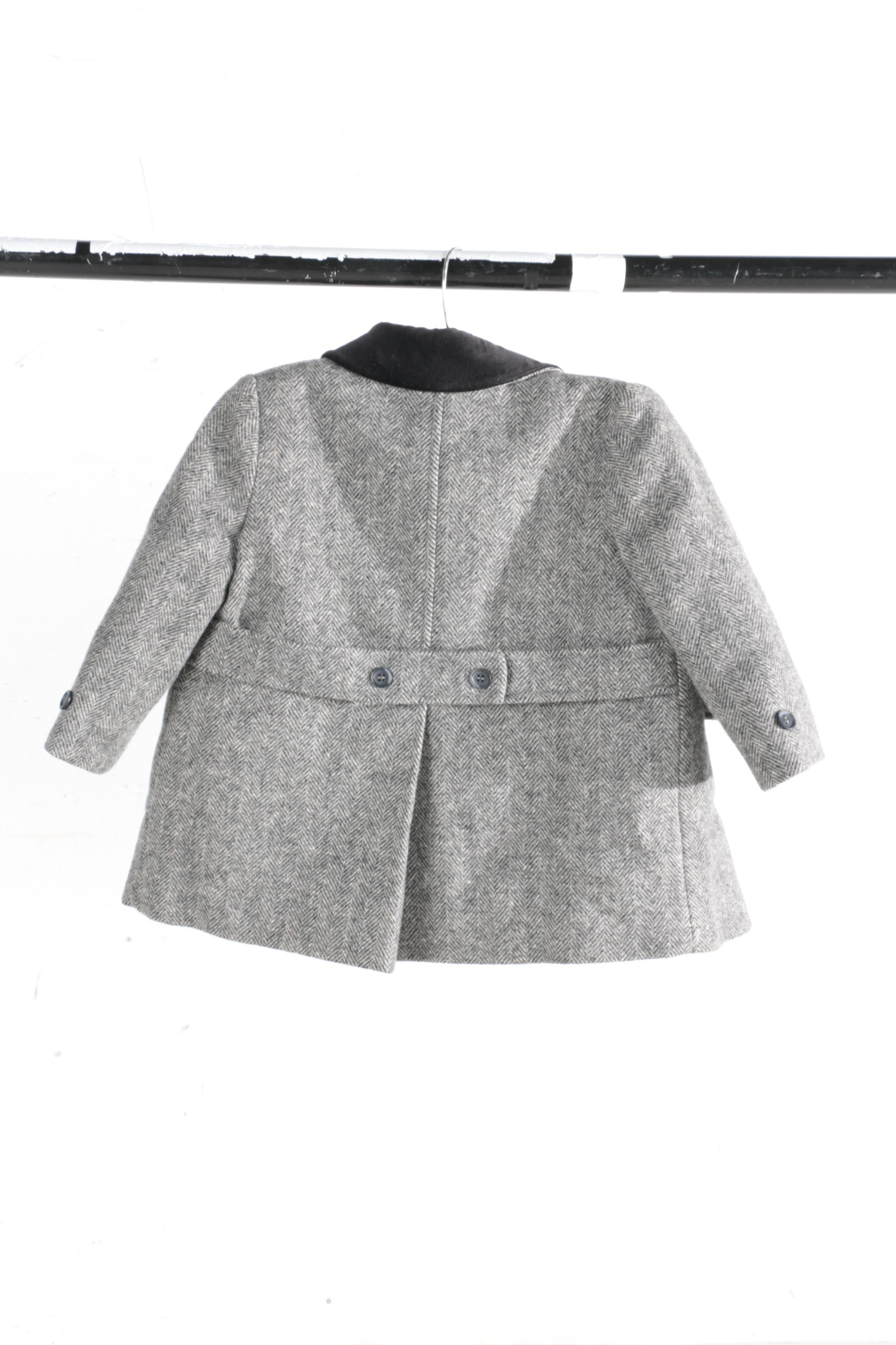 Children's Vintage Woolen Coats and Matching Hat