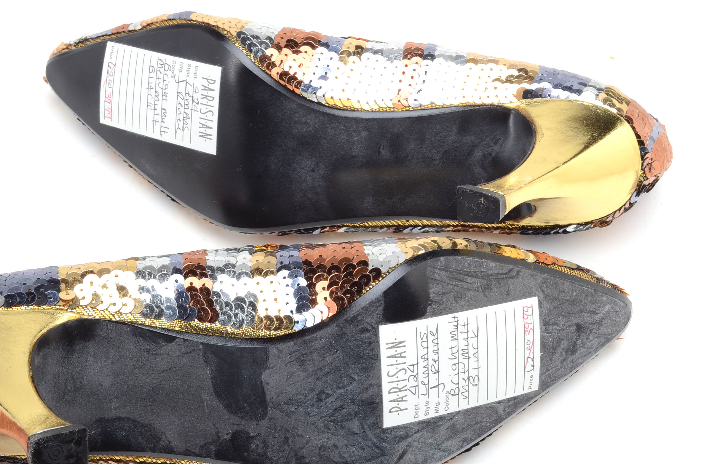 Pair of Vintage J. Reneé Lemans Sequins High Heels