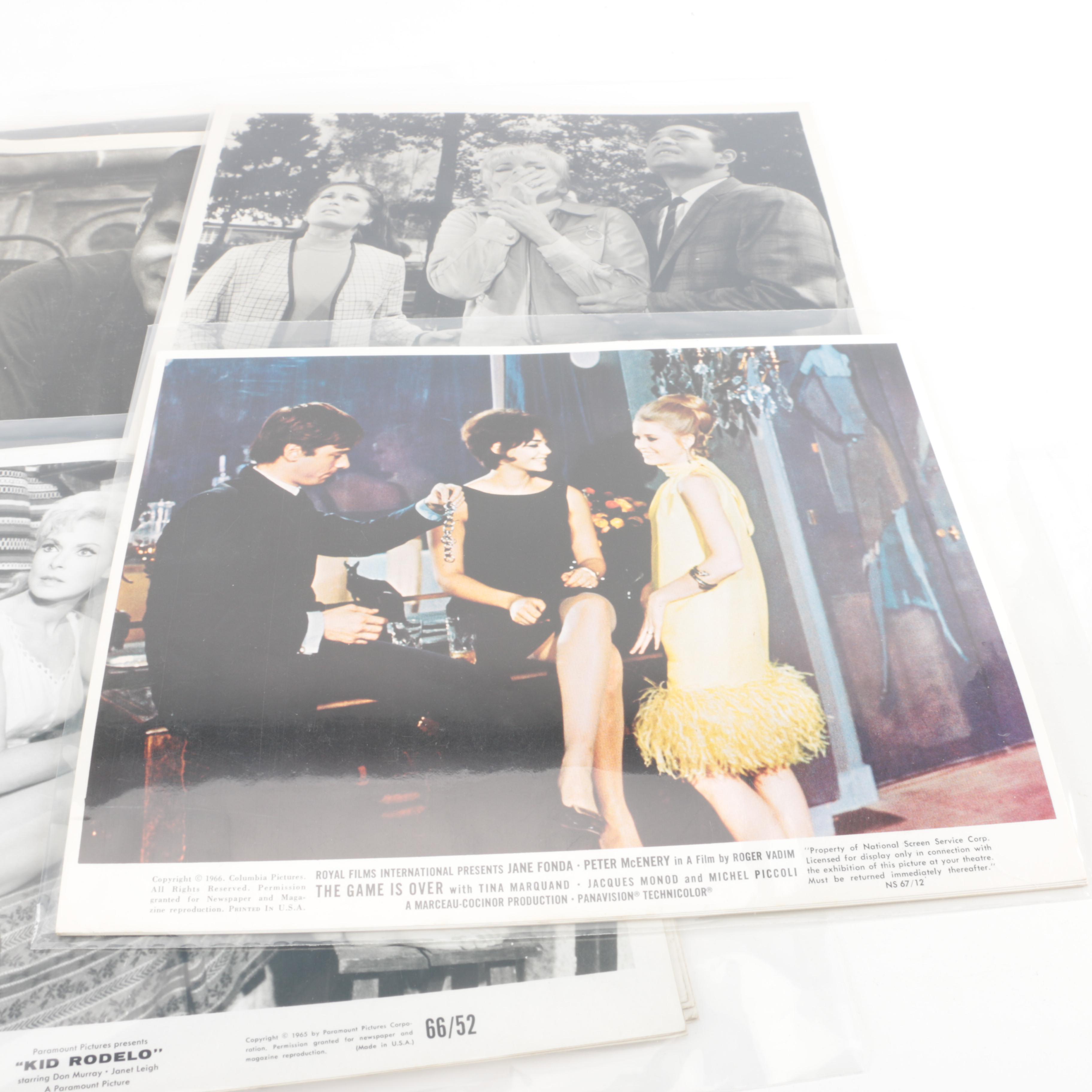 Assorted Vintage Lobby Cards Featuring Jane Fonda