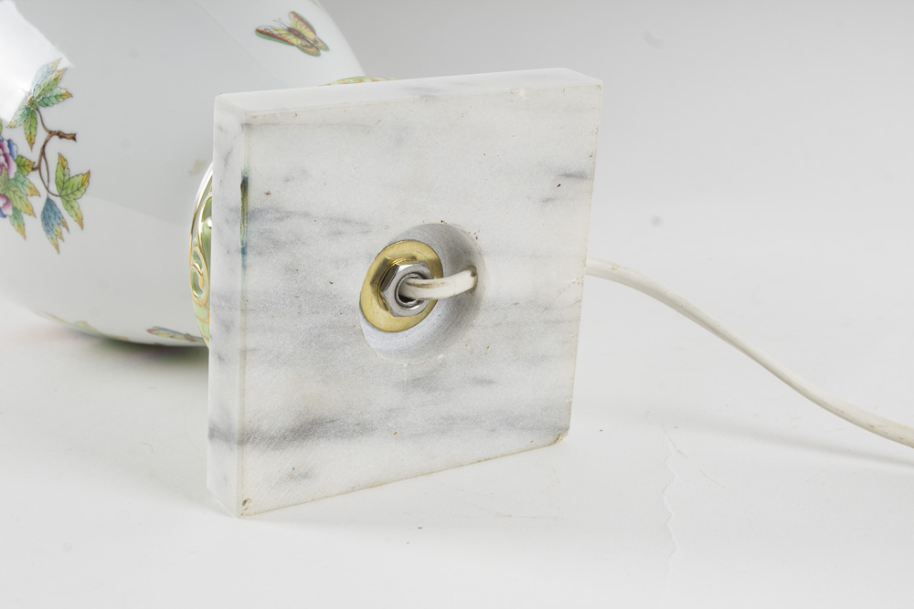 Herend "Queen Victoria" Porcelain Table Lamp