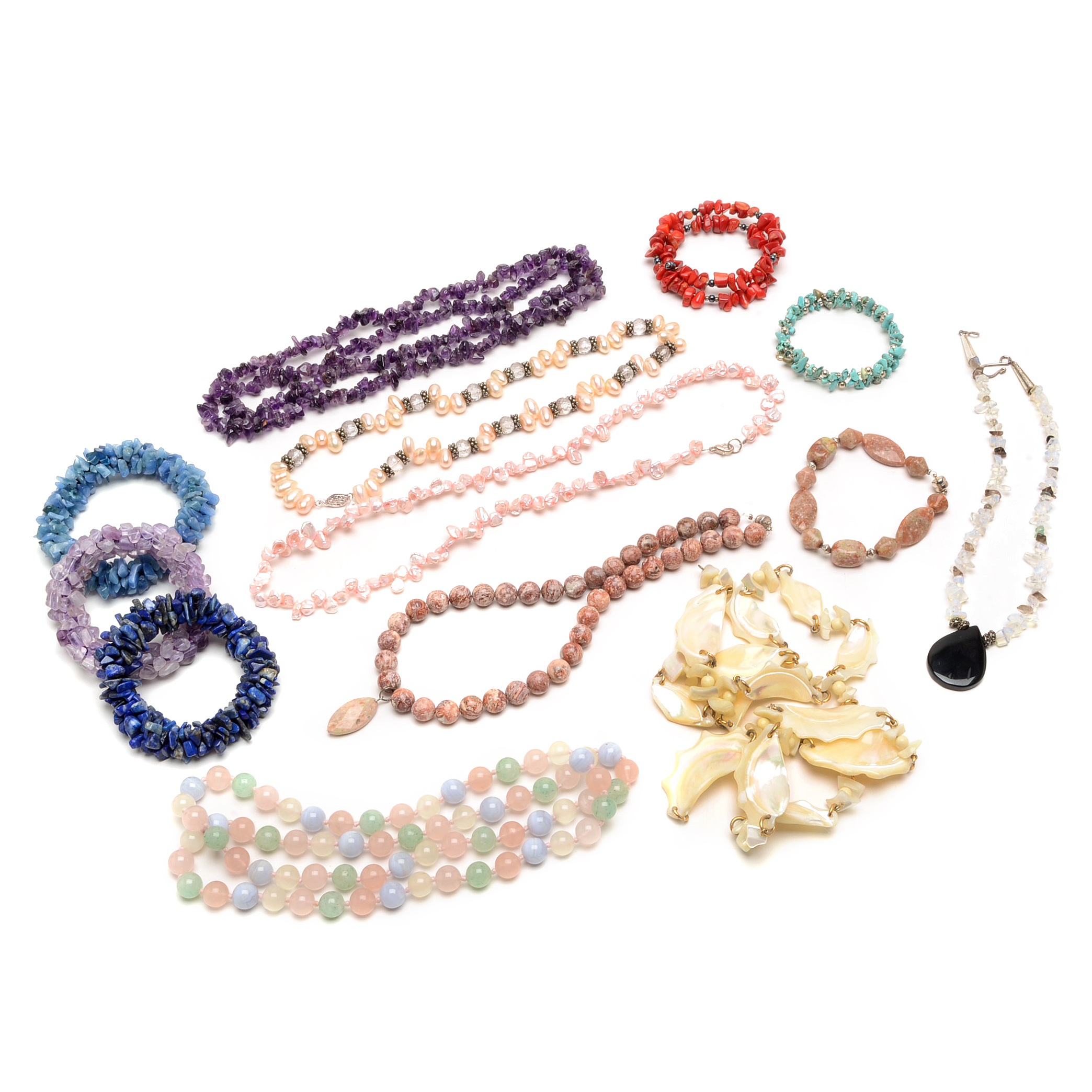 Natural Stone Bracelets and Necklaces