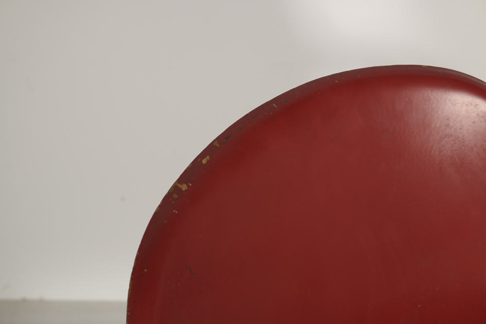 Mid Century Modern Molded Plastic Chairs in Red