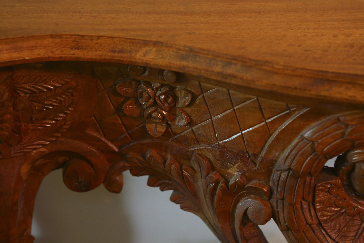 Louis XIV Style Carved Console Table