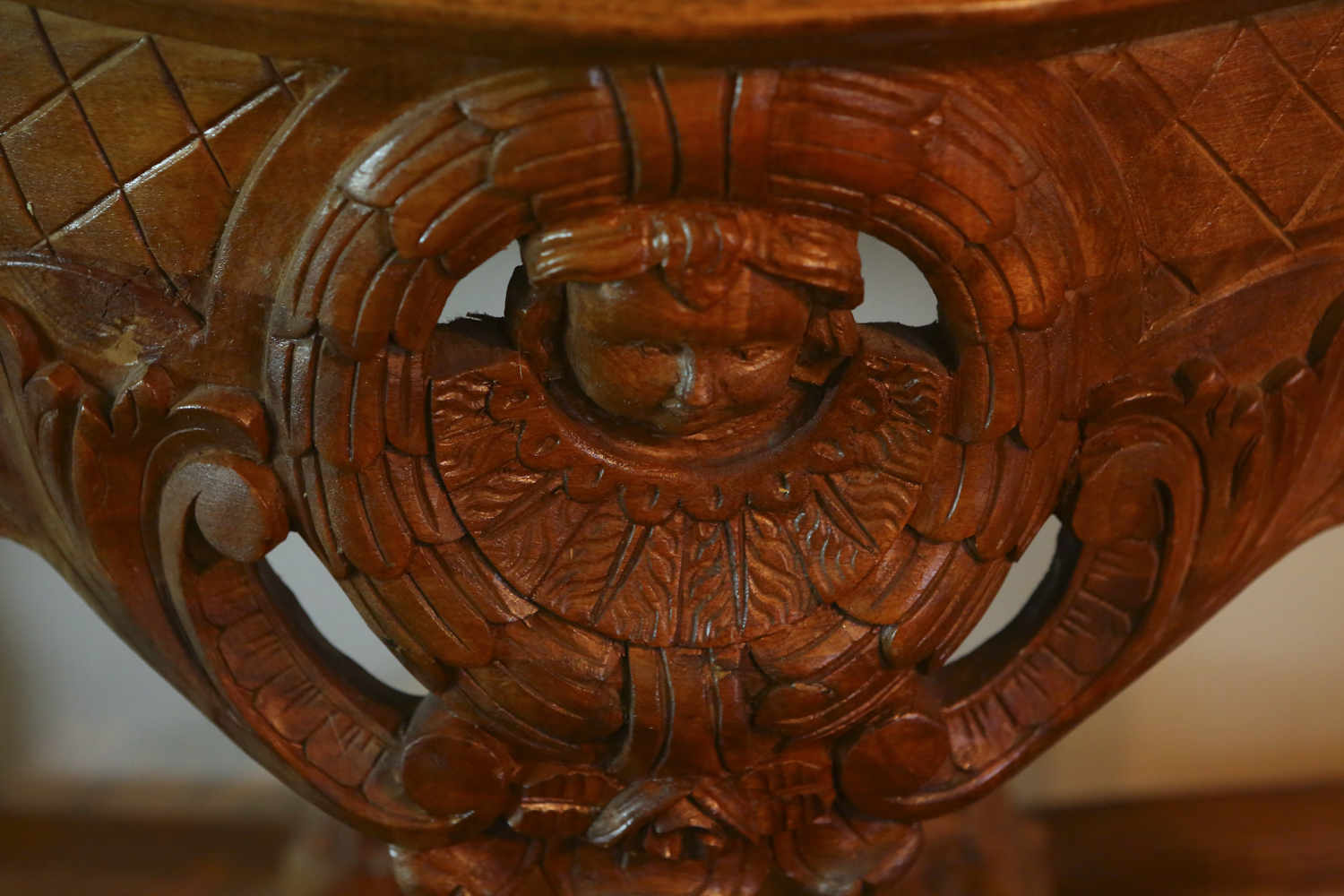Louis XIV Style Carved Console Table