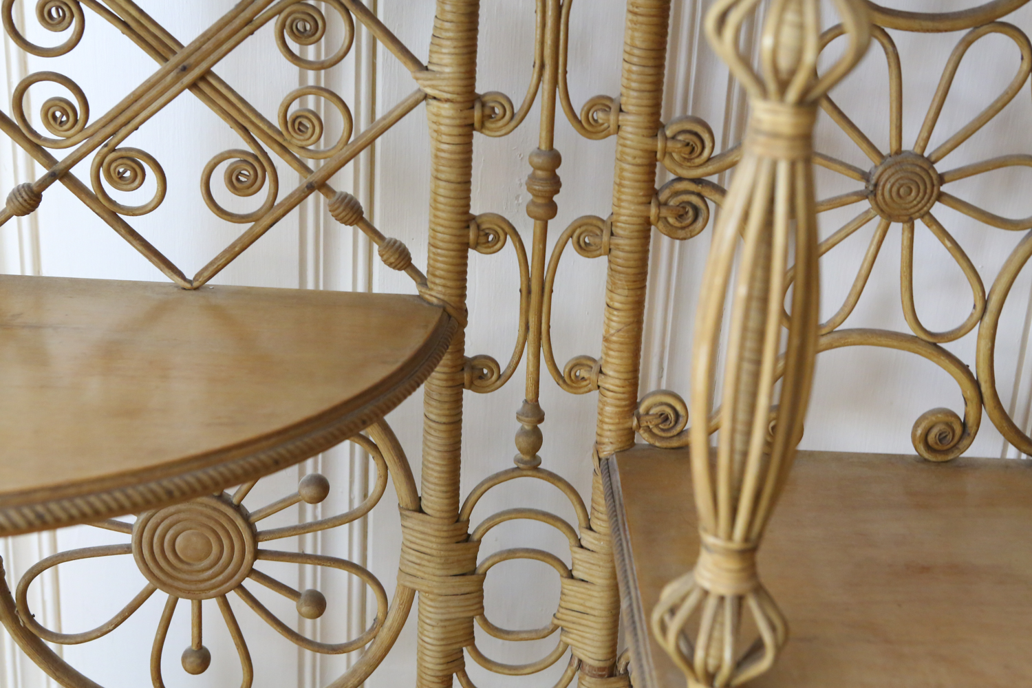 Victorian Wicker Etagere