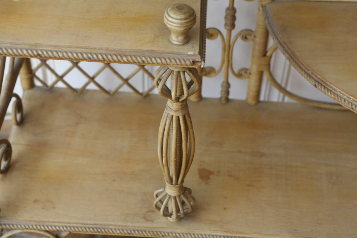Victorian Wicker Etagere